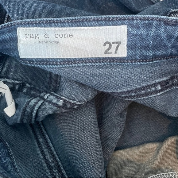 rag & bone Nina High-Rise Skinny Jeans 27 Denim Bridle Trail‎ - Picture 12 of 12